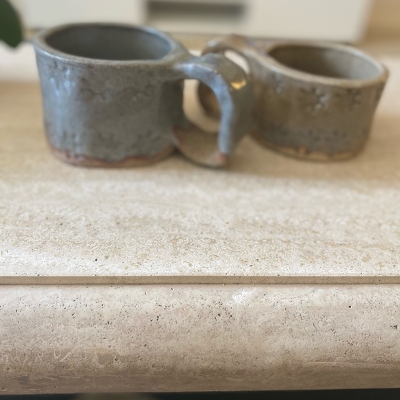 Lucero D.P. Ceramic Pottery Glazed Oversized Coffee Mugs X2 - Picture 3 of 13